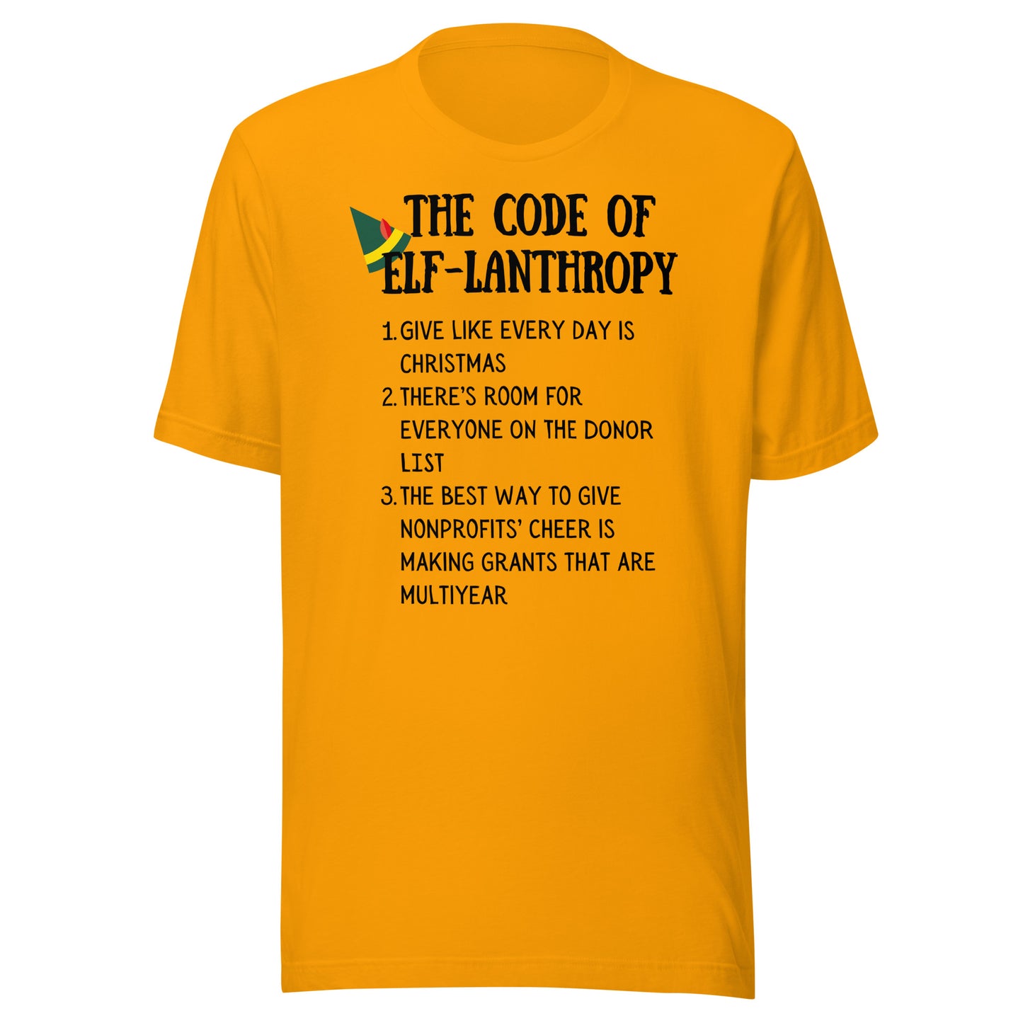 Code of Elf-lanthropy light Unisex t-shirt