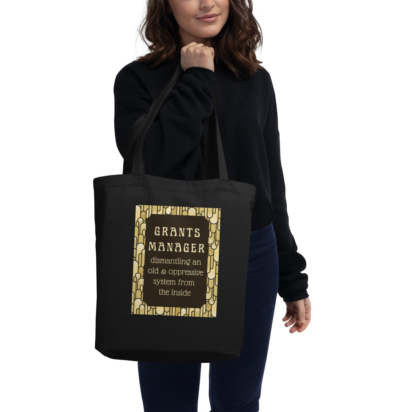 Art Deco Grants Manager Eco Tote Bag-recalciGrant