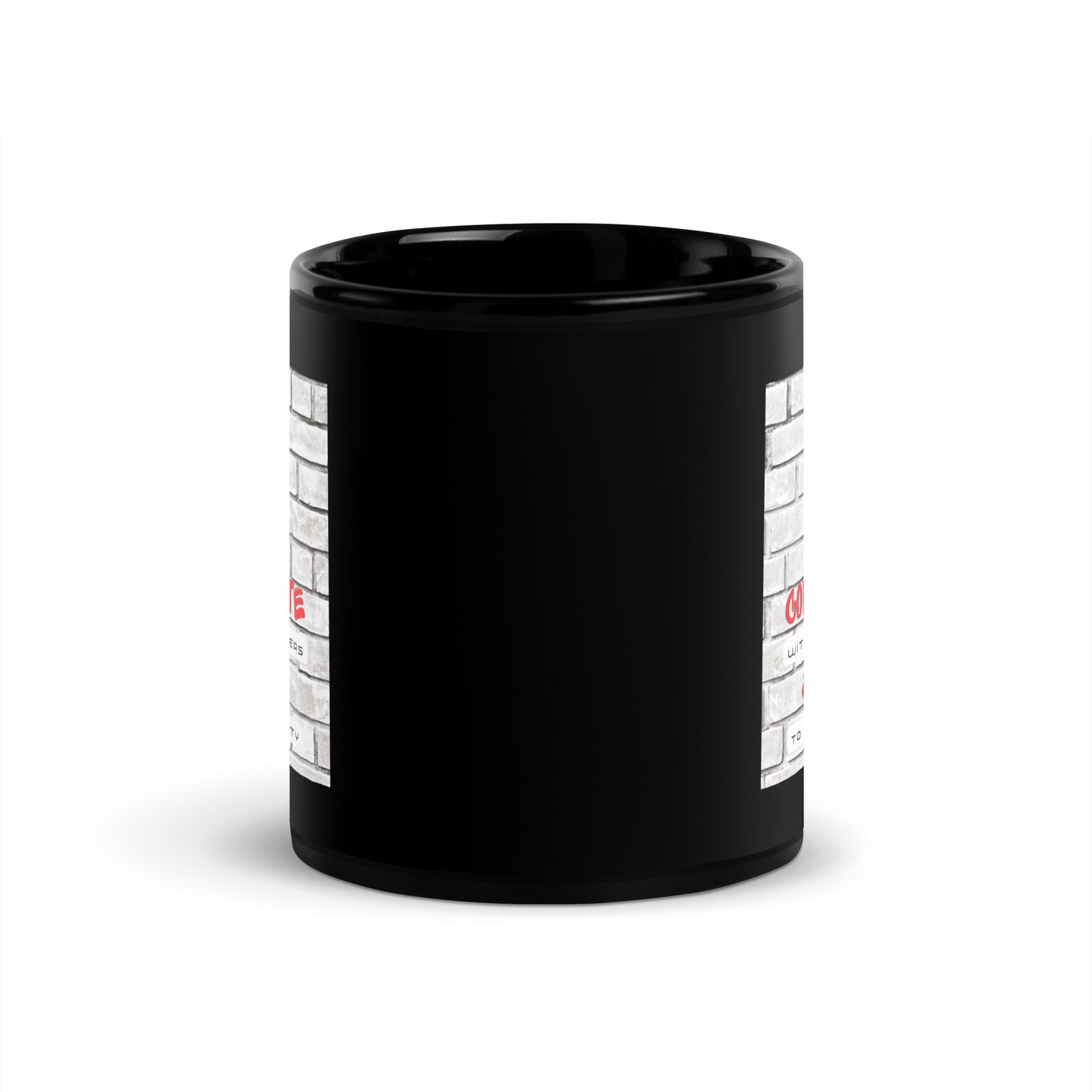 Stop, Collaborate & Listen Black Glossy Mug 11oz-recalciGrant