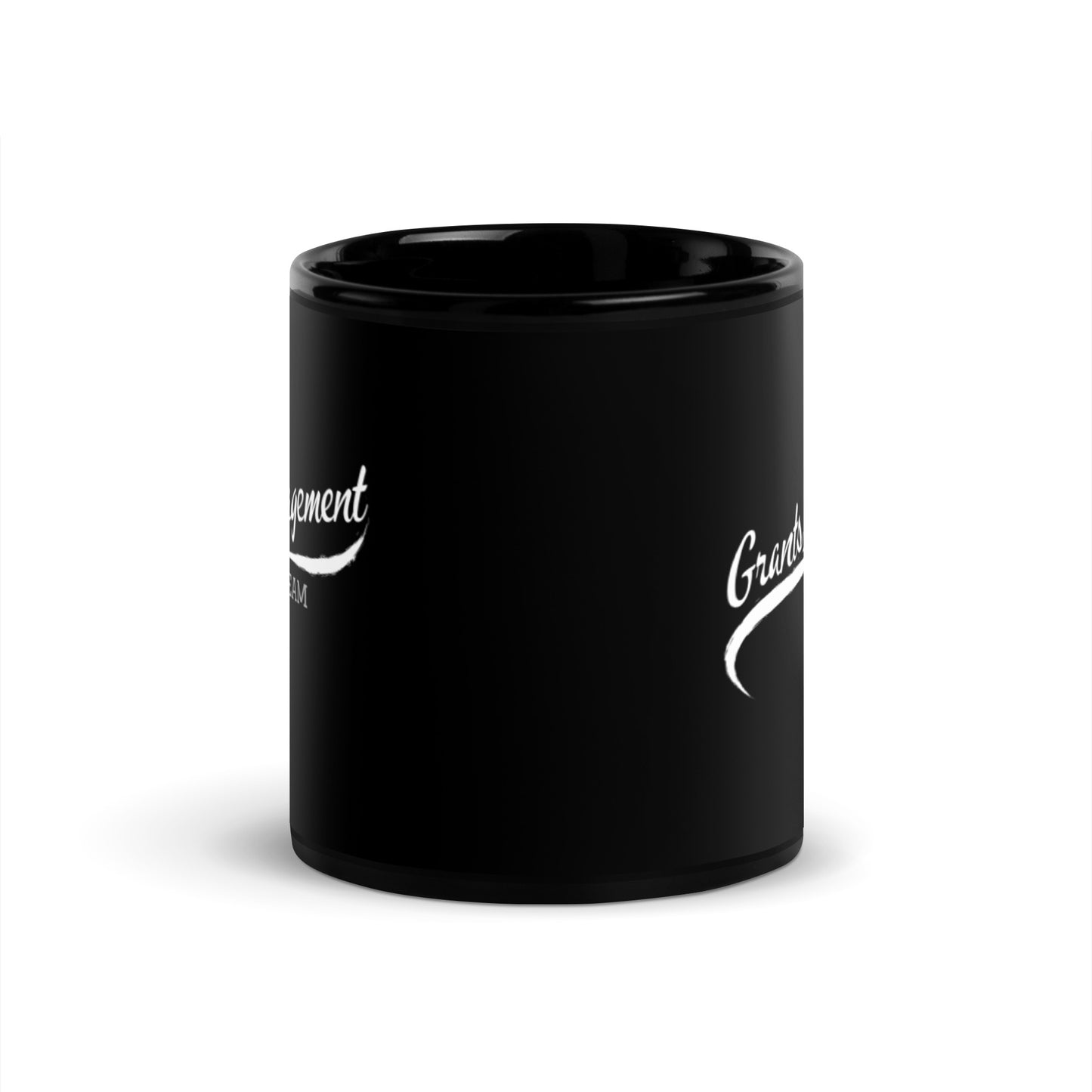 Grants Management Team Baseball Black Glossy Mug 11oz-recalciGrant