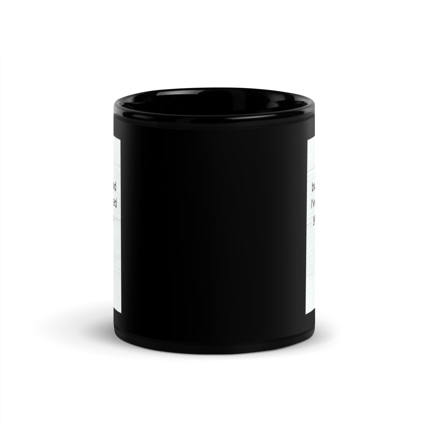 Calm Streamlining Process Black Glossy Mug 11oz