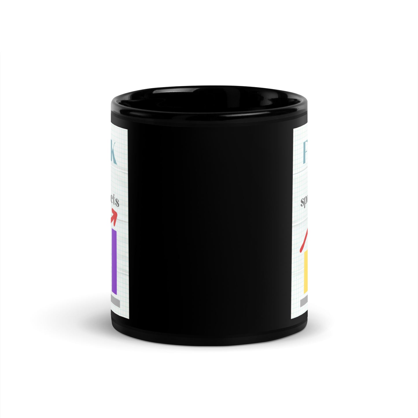 Freak in the Spreadsheets Black Glossy Mug 11oz