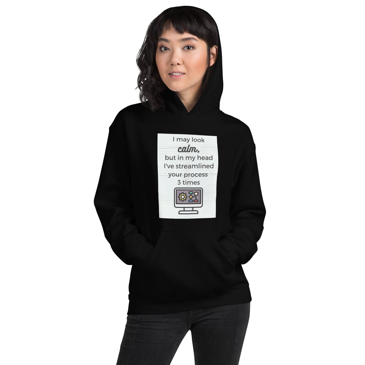 Calm Streamlining Process Unisex Hoodie