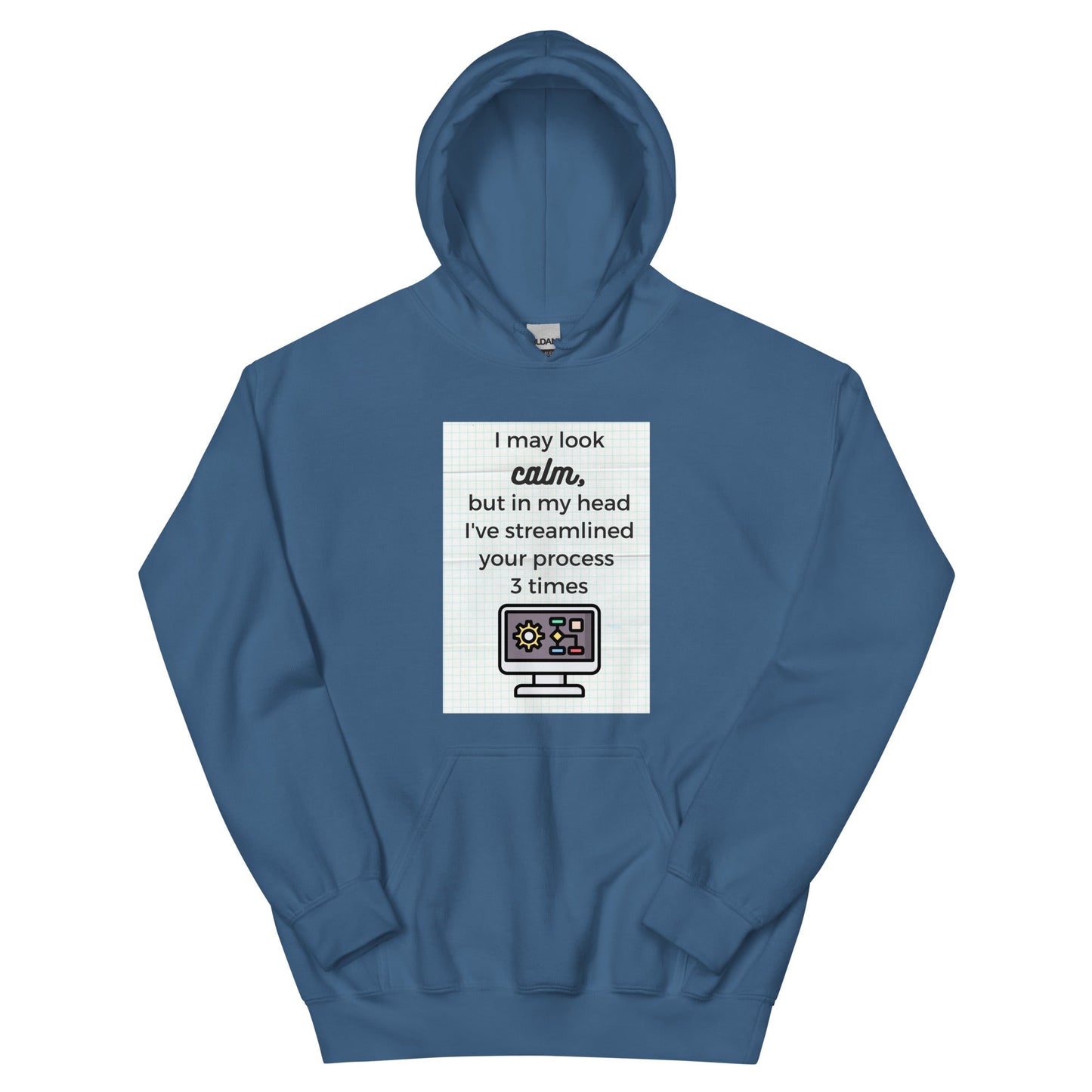 Calm Streamlining Process Unisex Hoodie