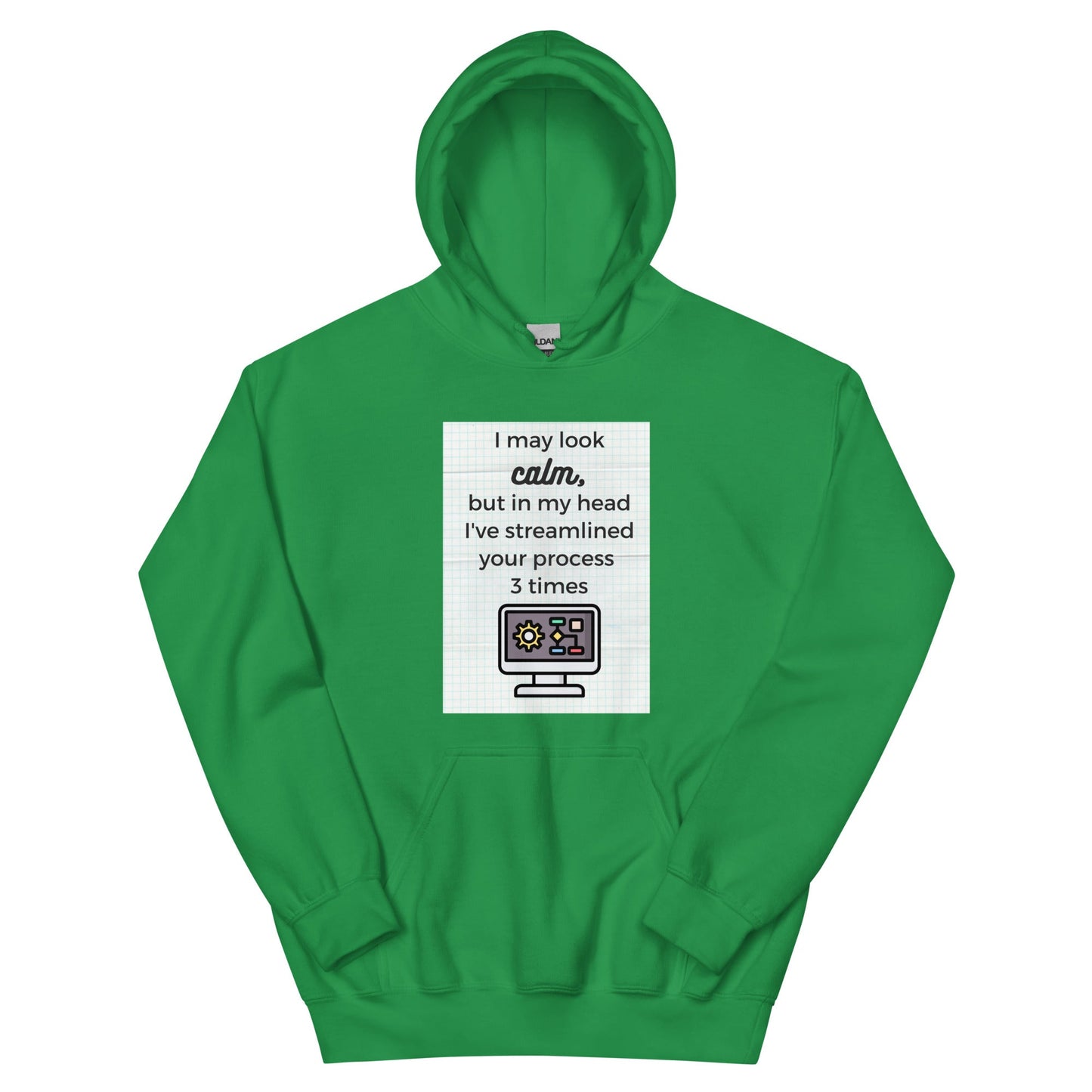 Calm Streamlining Process Unisex Hoodie