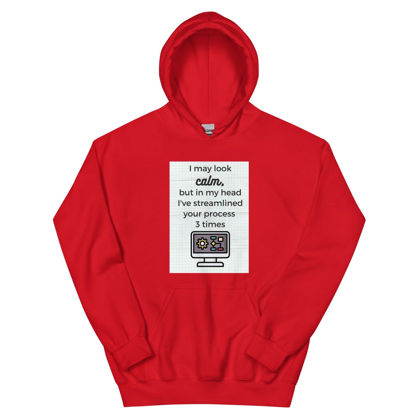 Calm Streamlining Process Unisex Hoodie