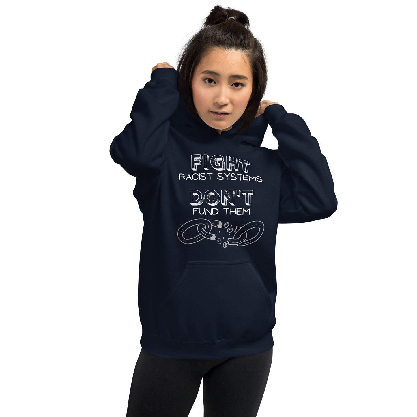 Fight Racist Systems Unisex Hoodie-recalciGrant