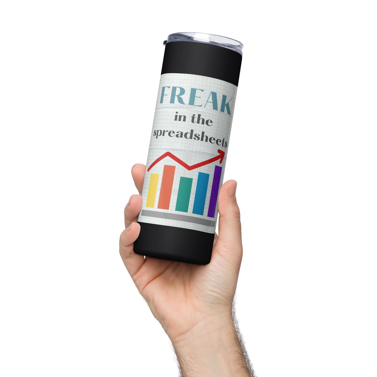 Freak in the Spreadsheets Stainless steel tumbler