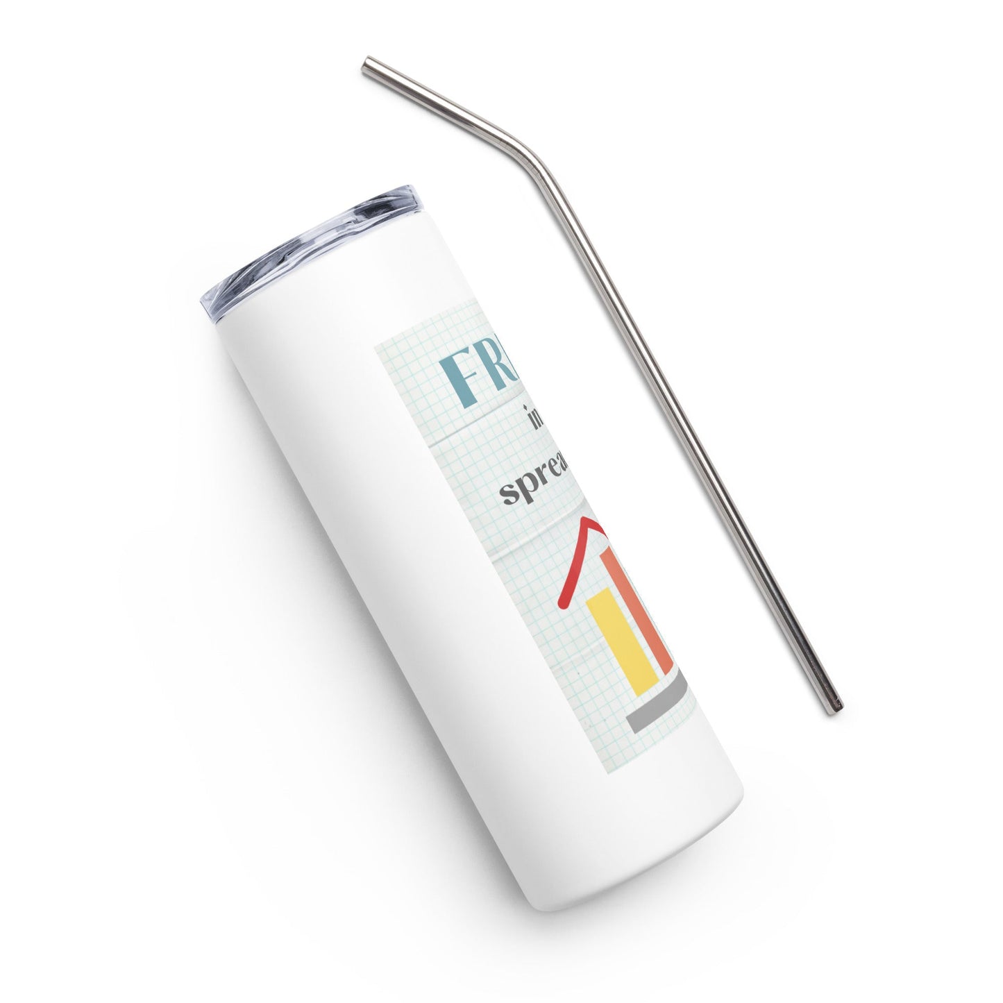 Freak in the Spreadsheets Stainless steel tumbler