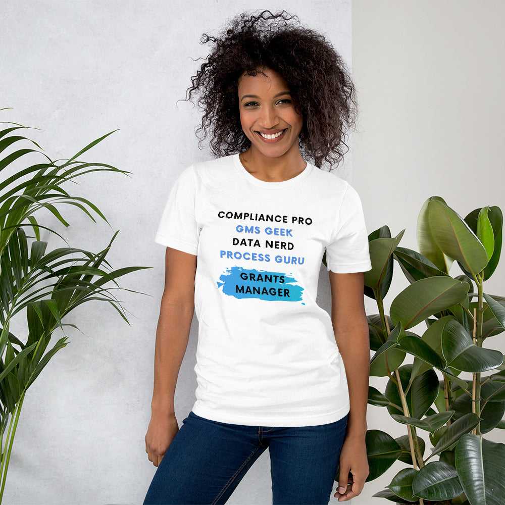 Grants Manager Skill Words - Light Unisex t-shirt