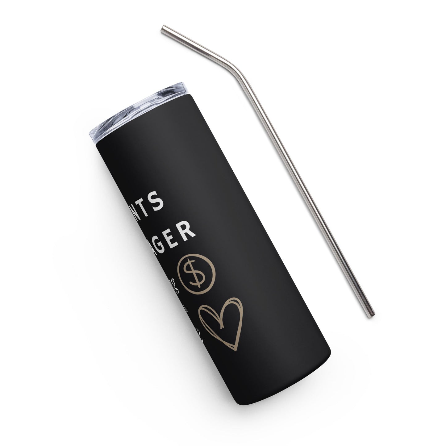 Grants Manager Smarts & Hearts Stainless steel tumbler-recalciGrant