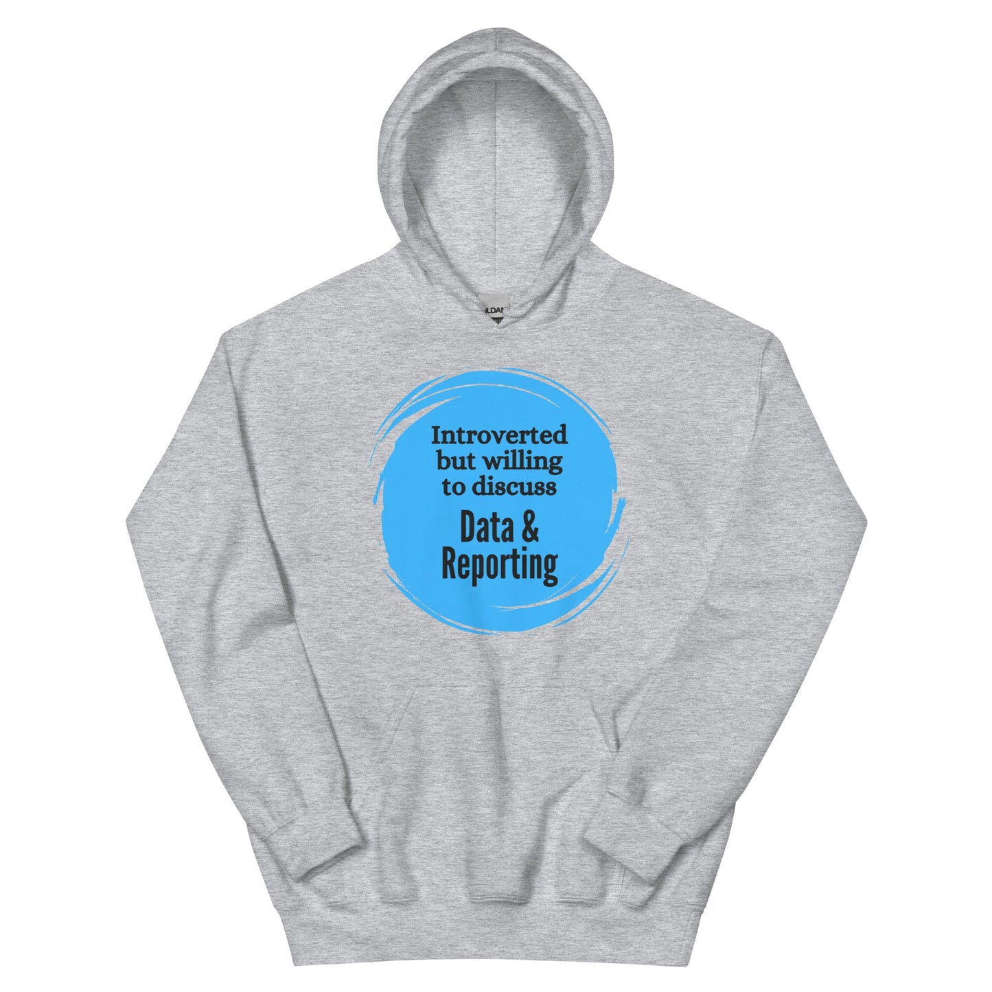 Introverted But Willing to Discuss Data & Reporting Unisex Hoodie-recalciGrant