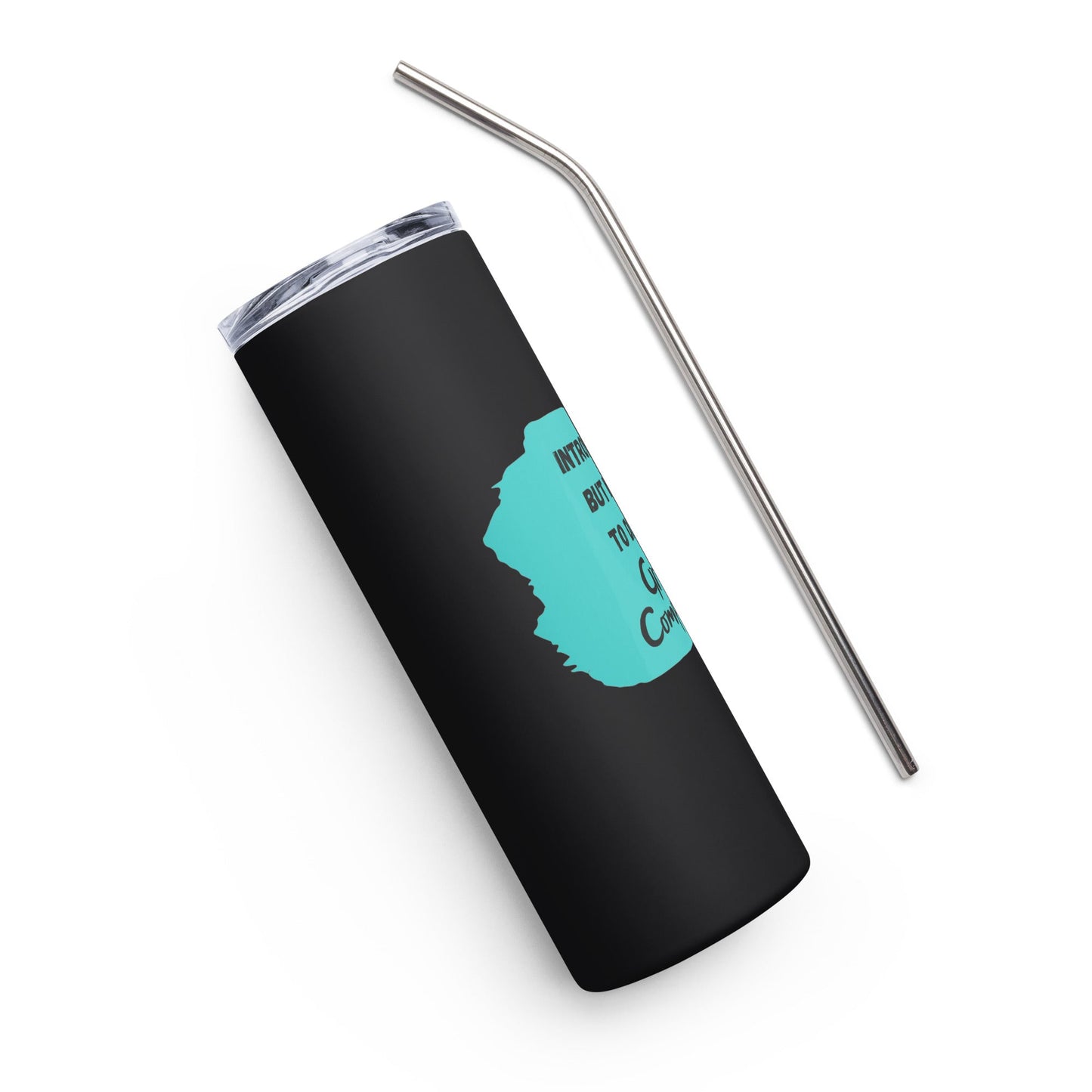 Introverted but Willing to Discuss Grant Compliance Stainless steel tumbler