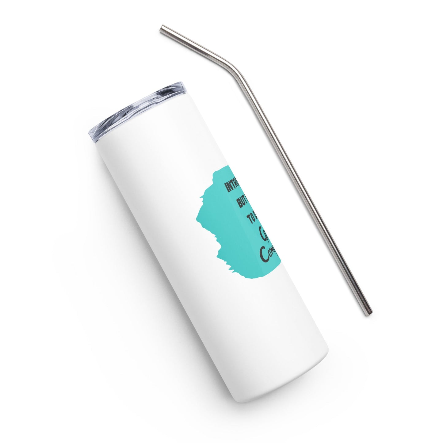 Introverted but Willing to Discuss Grant Compliance Stainless steel tumbler