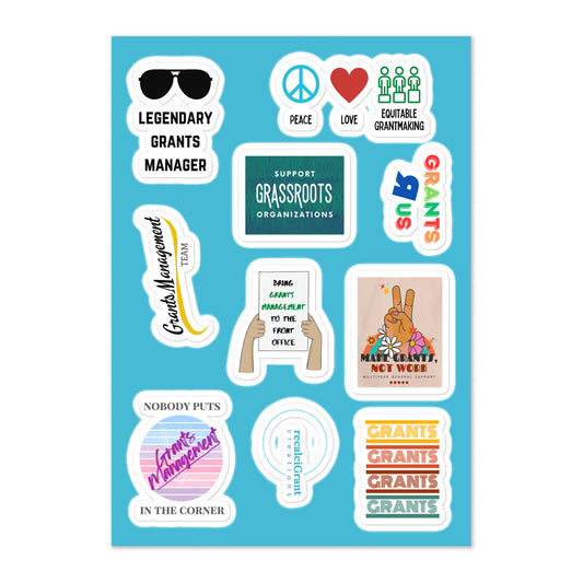 Grants Management Sticker sheet