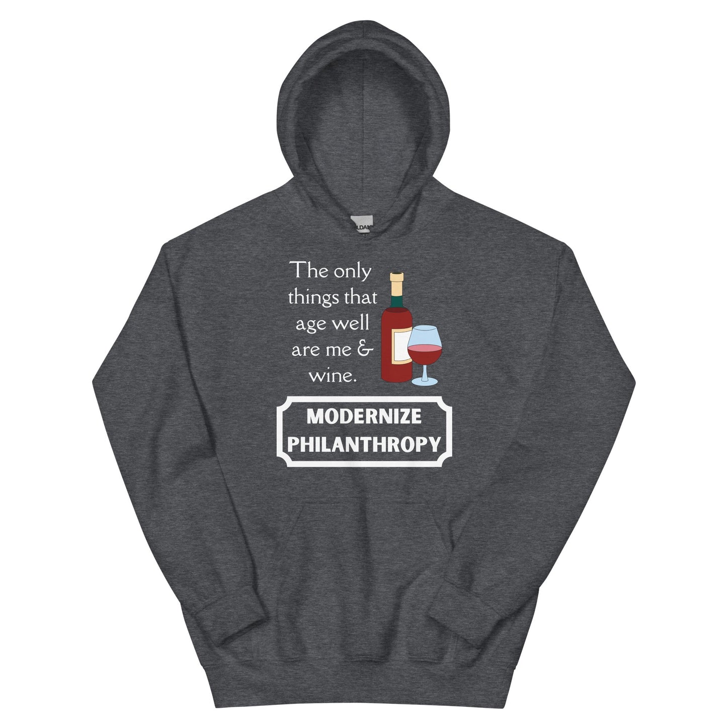 Modernize Philanthropy Wine Unisex Hoodie-recalciGrant
