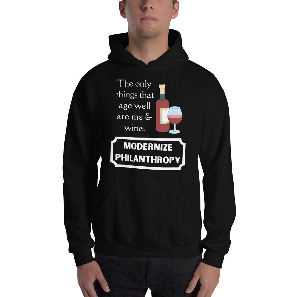 Modernize Philanthropy Wine Unisex Hoodie-recalciGrant