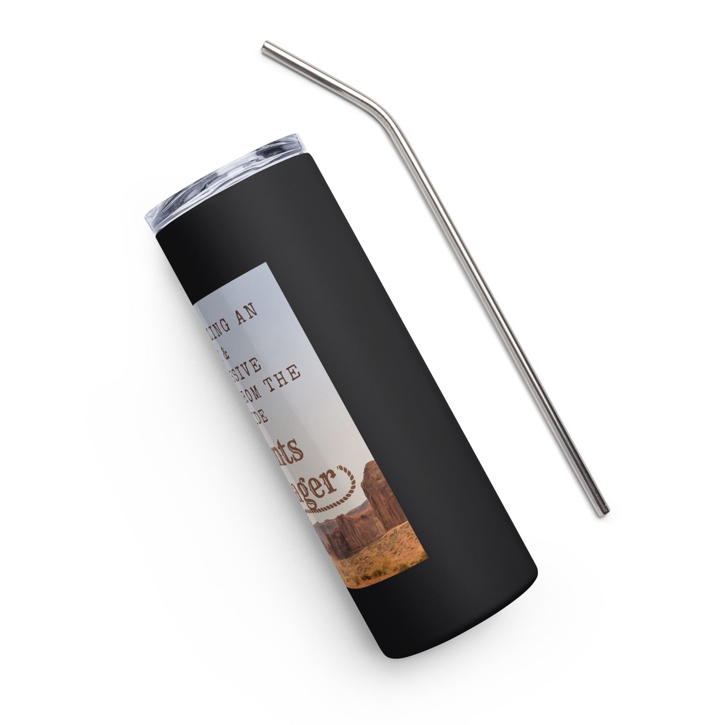 Old West Yellowstone Grants Manager Stainless steel tumbler