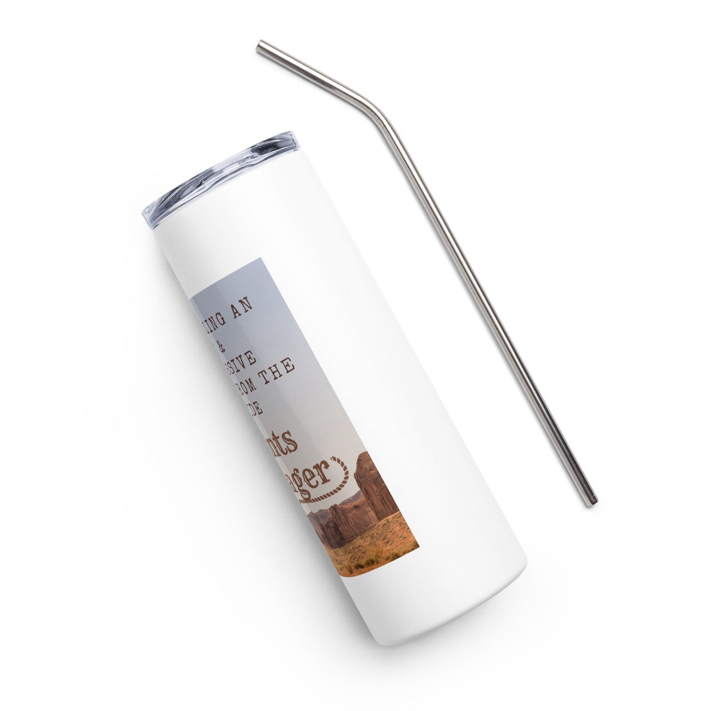 Old West Yellowstone Grants Manager Stainless steel tumbler-recalciGrant