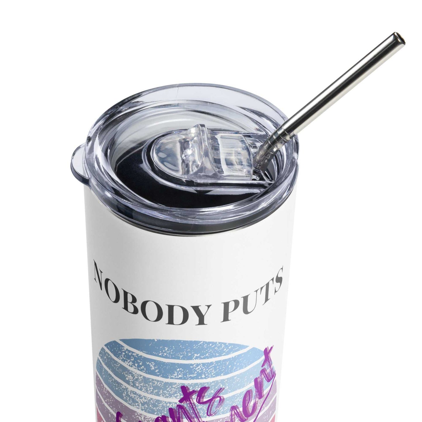 Retro Nobody Puts Grants Management in the Corner - Stainless steel tumbler