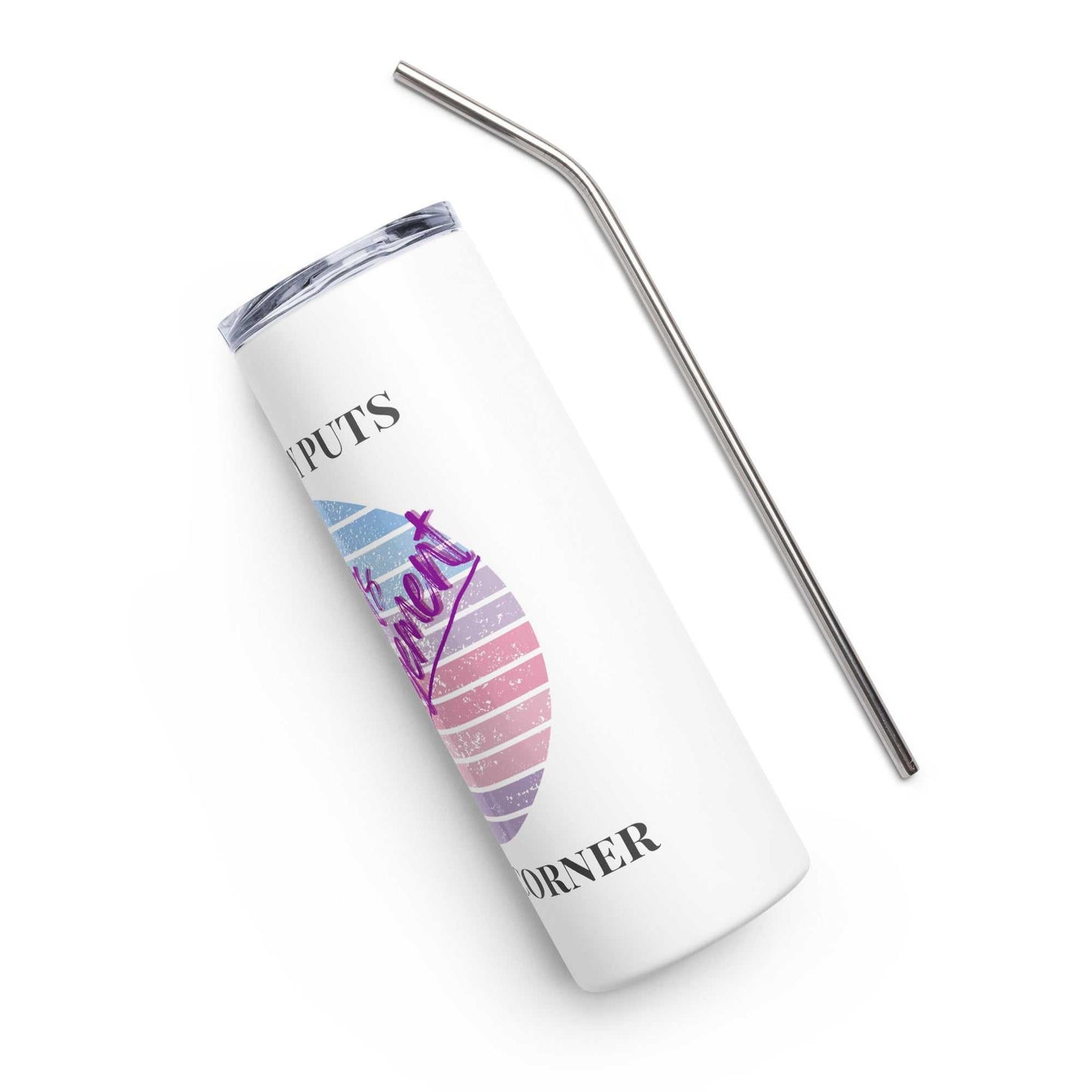 Retro Nobody Puts Grants Management in the Corner - Stainless steel tumbler