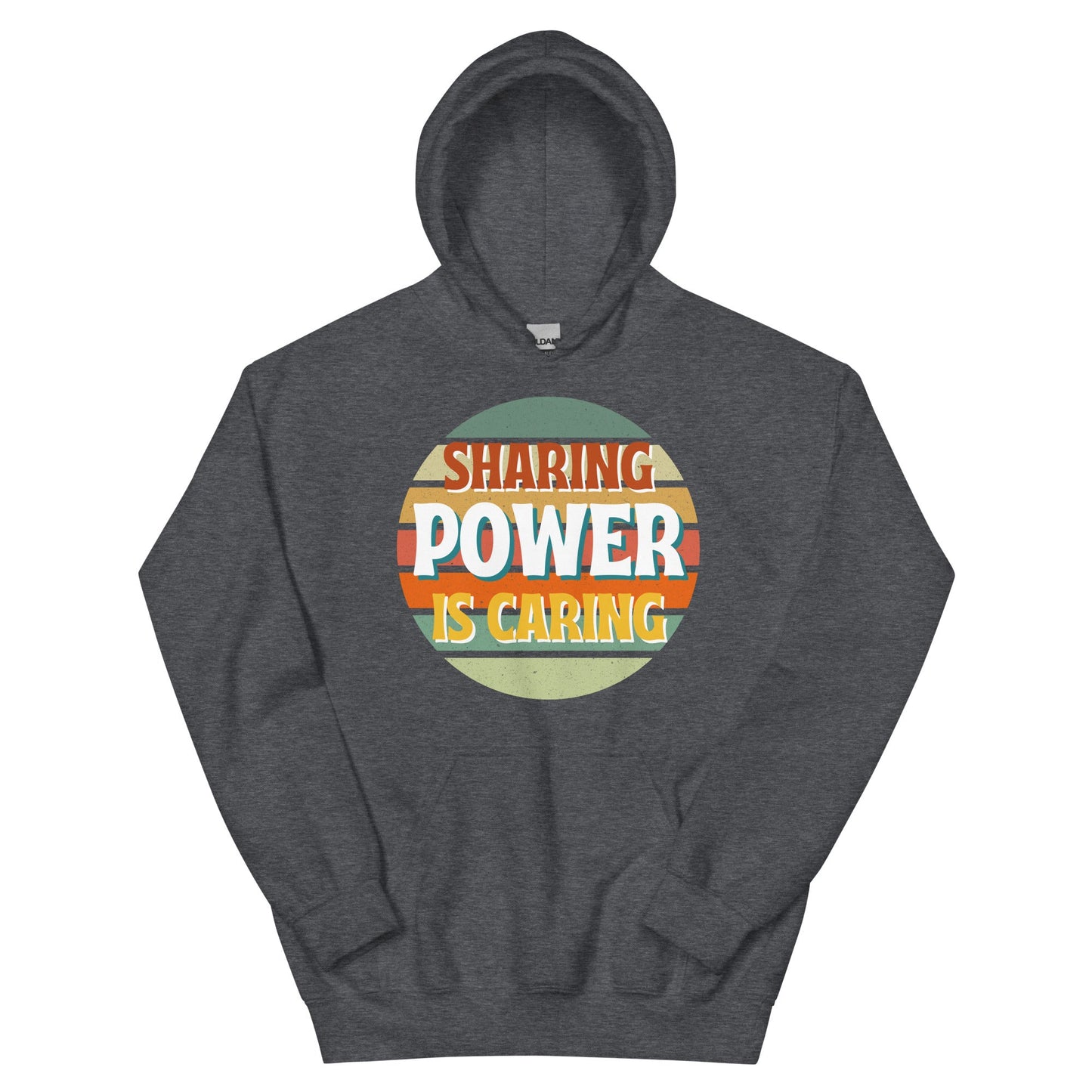 Sharing Power is Caring Retro Sunset Unisex Hoodie-recalciGrant