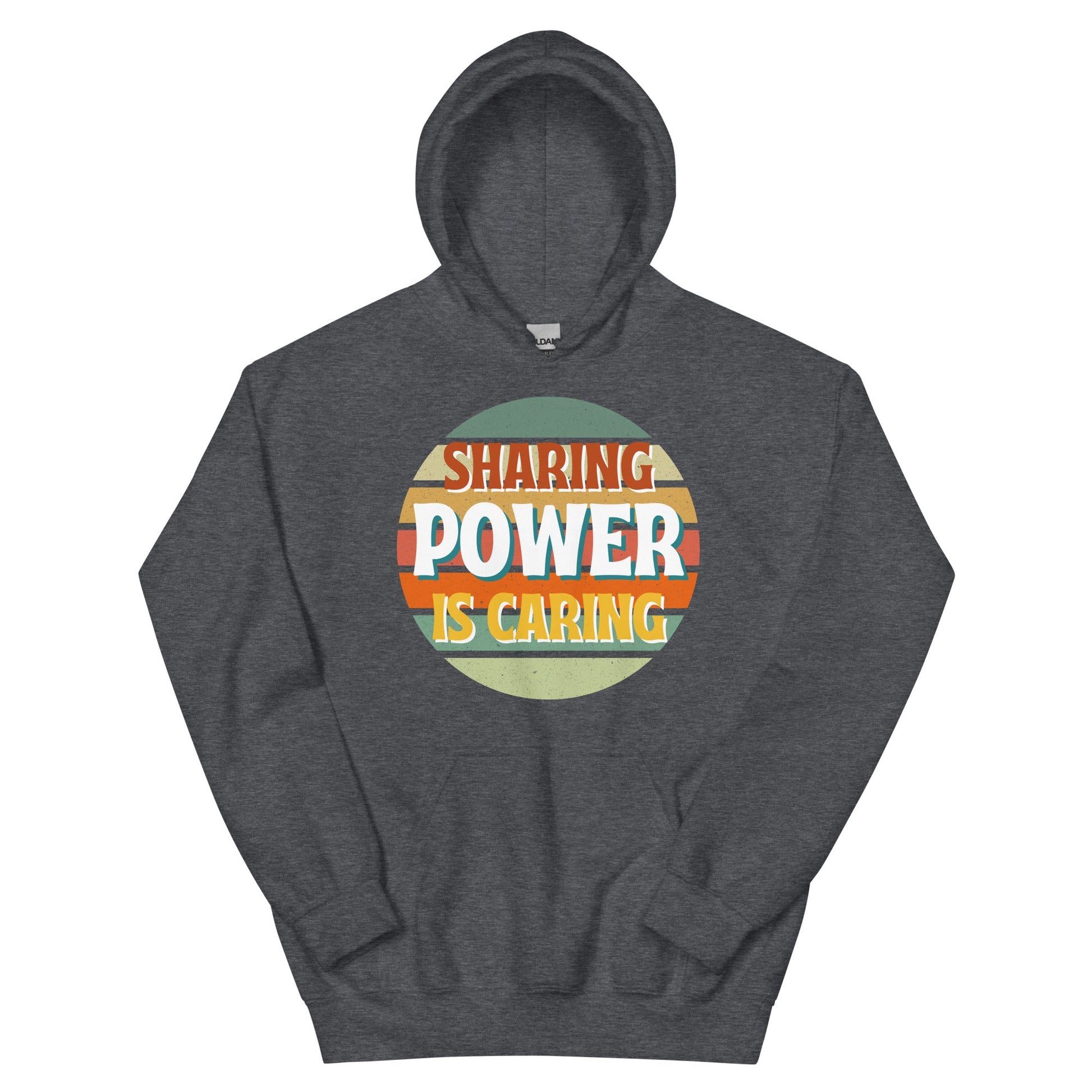 Sharing Power is Caring Retro Sunset Unisex Hoodie-recalciGrant
