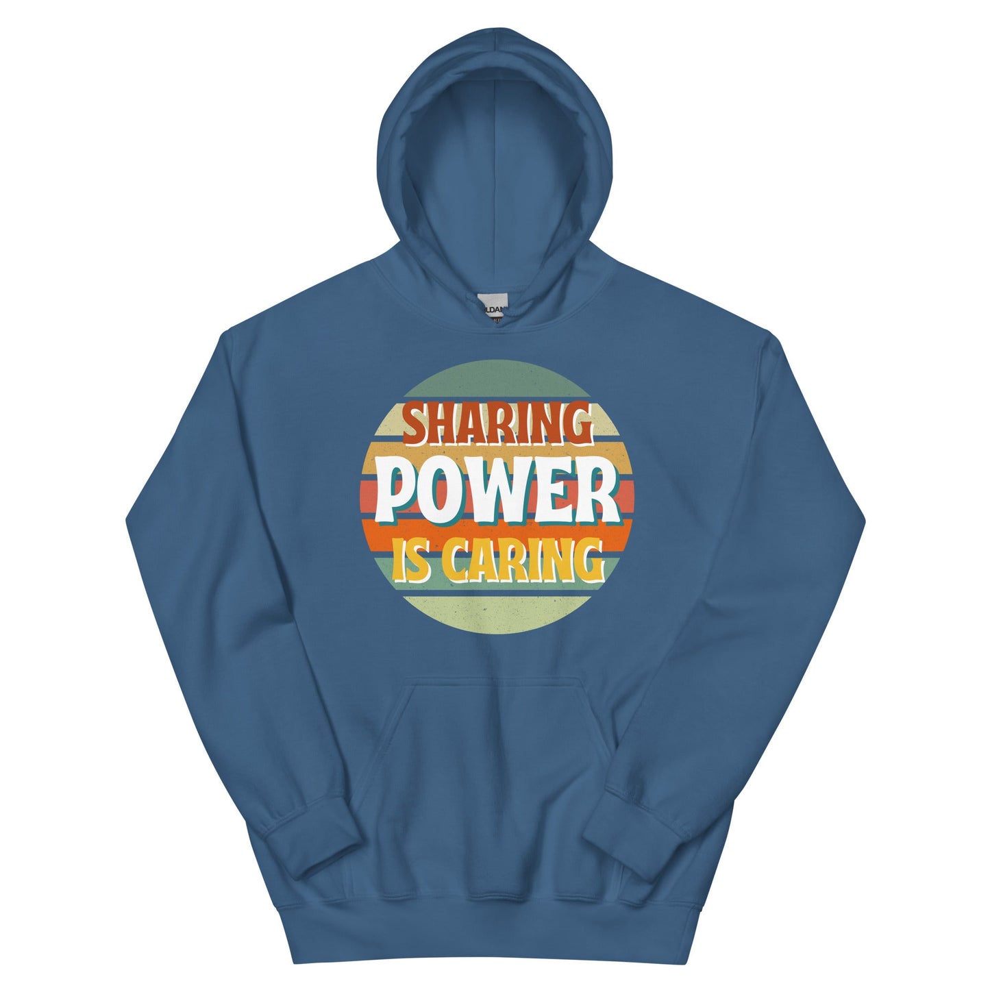Sharing Power is Caring Retro Sunset Unisex Hoodie-recalciGrant
