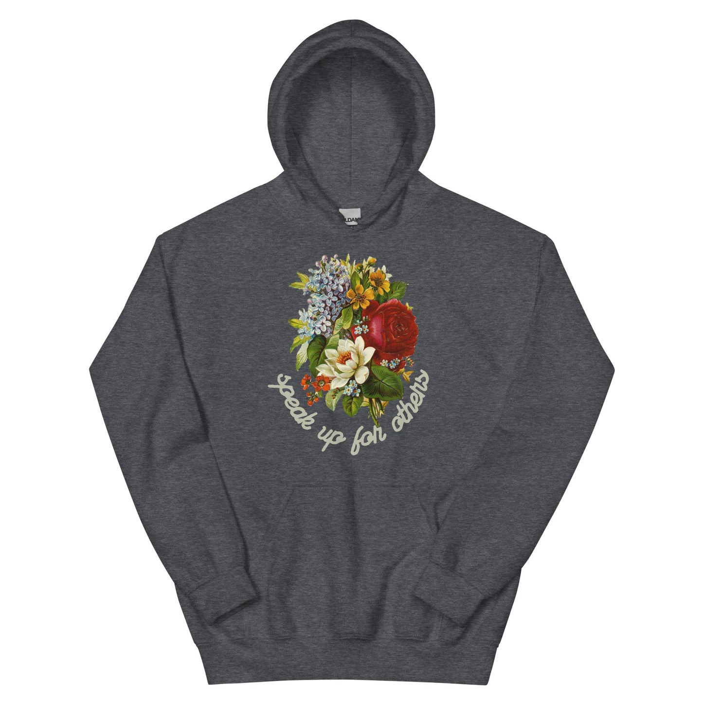 Speak Up for Others Floral Unisex Hoodie-recalciGrant
