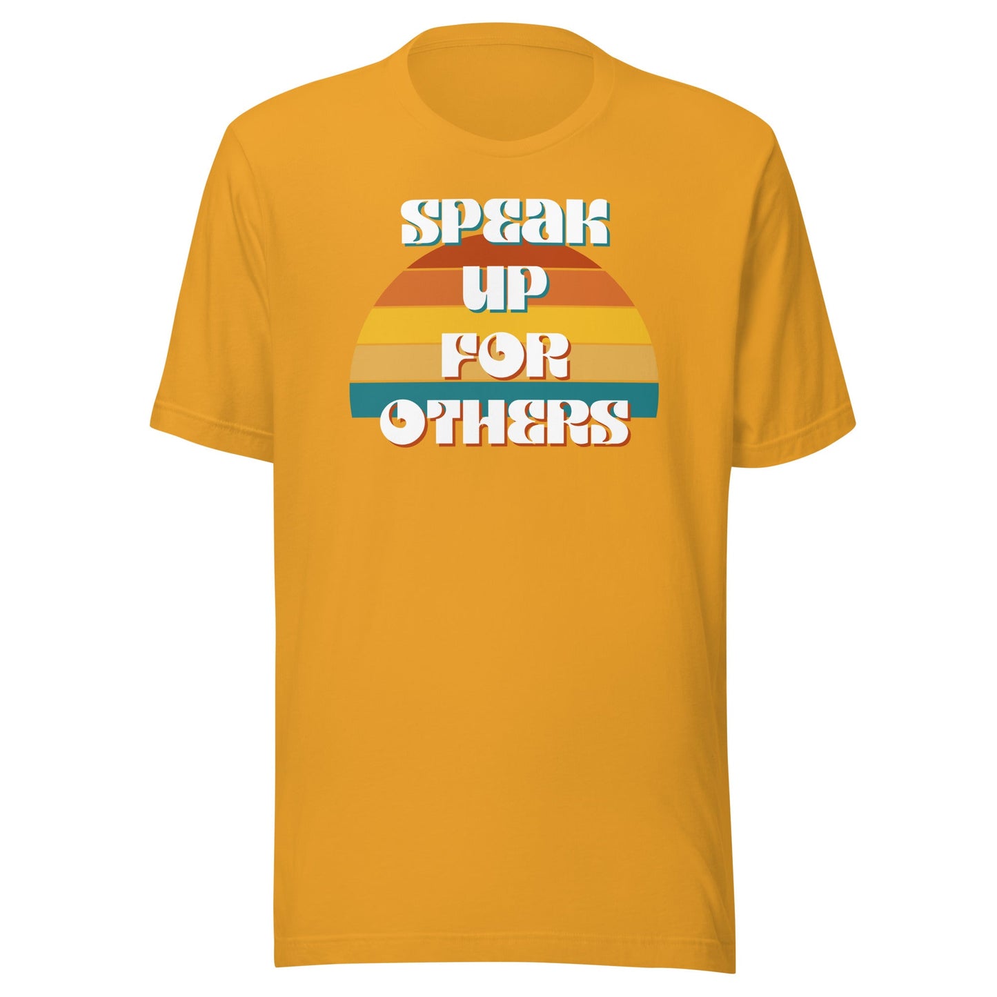 Speak Up for Others Retro Sunset Unisex t-shirt-recalciGrant