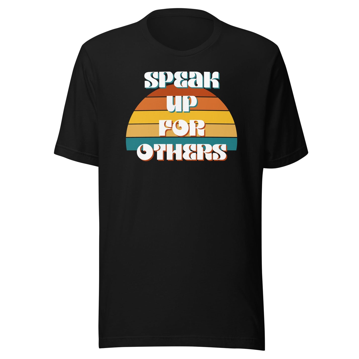Speak Up for Others Retro Sunset Unisex t-shirt-recalciGrant