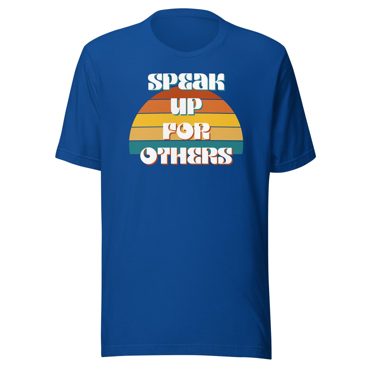 Speak Up for Others Retro Sunset Unisex t-shirt-recalciGrant