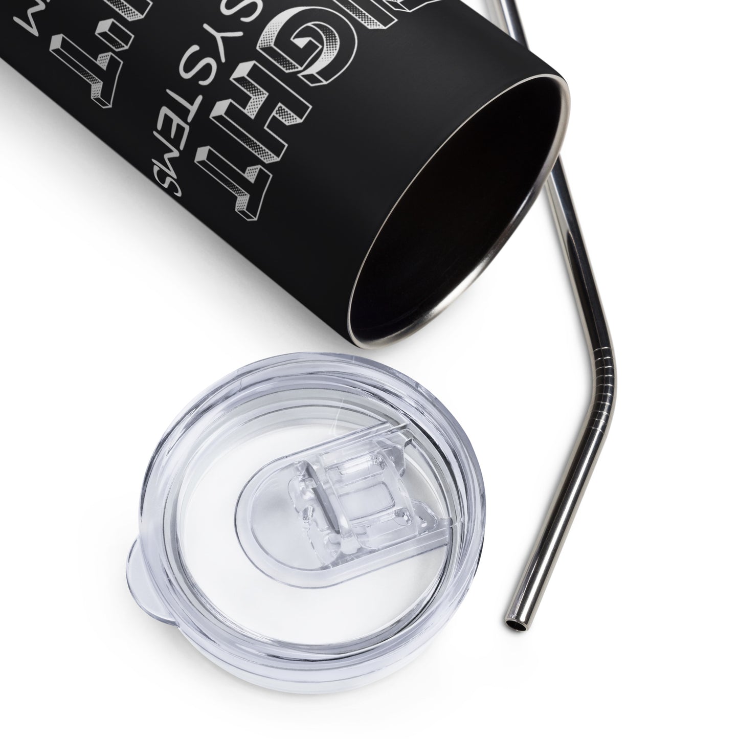 Fight Racist Systems Stainless steel tumbler-recalciGrant