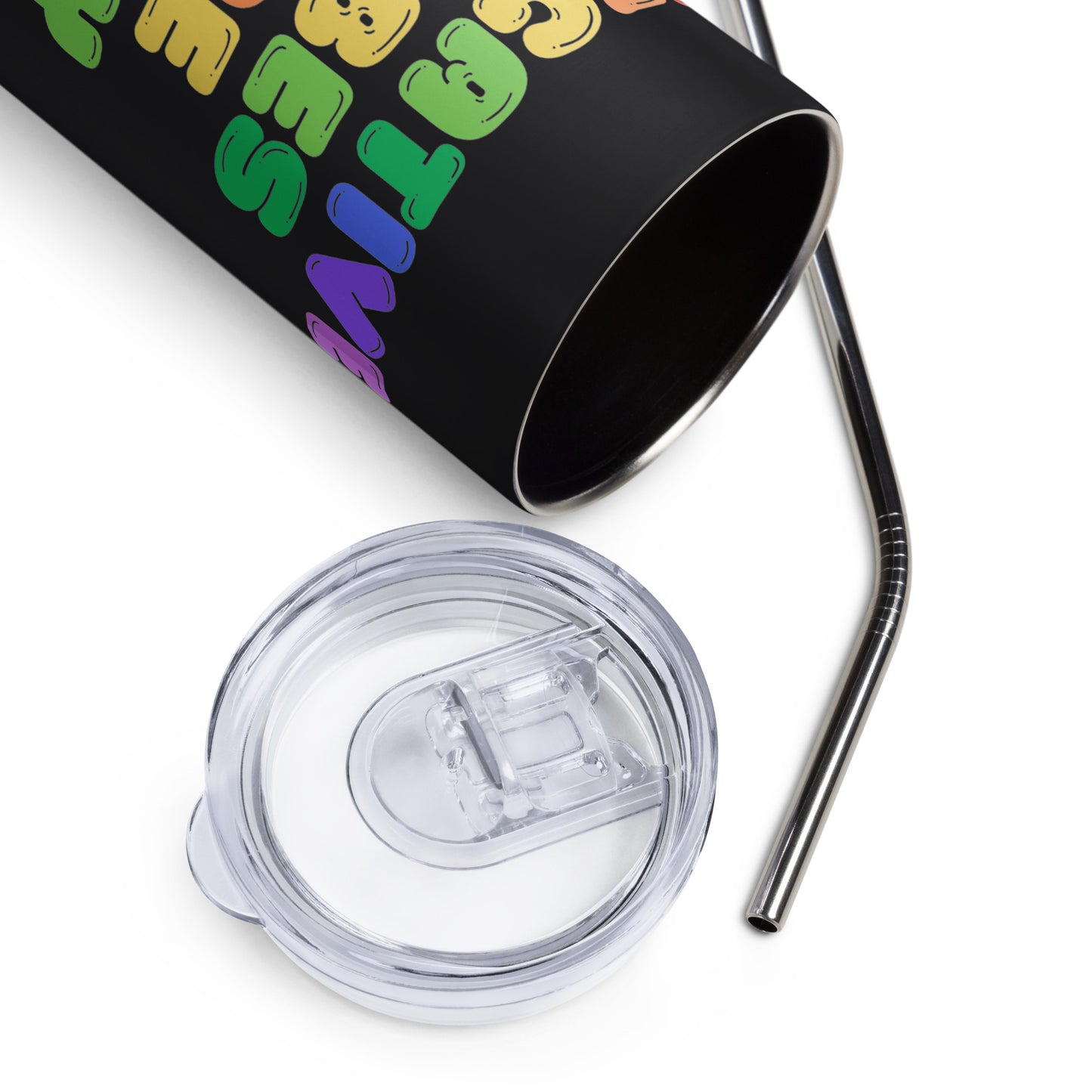 Negative Vibes are Okay Stainless steel tumbler