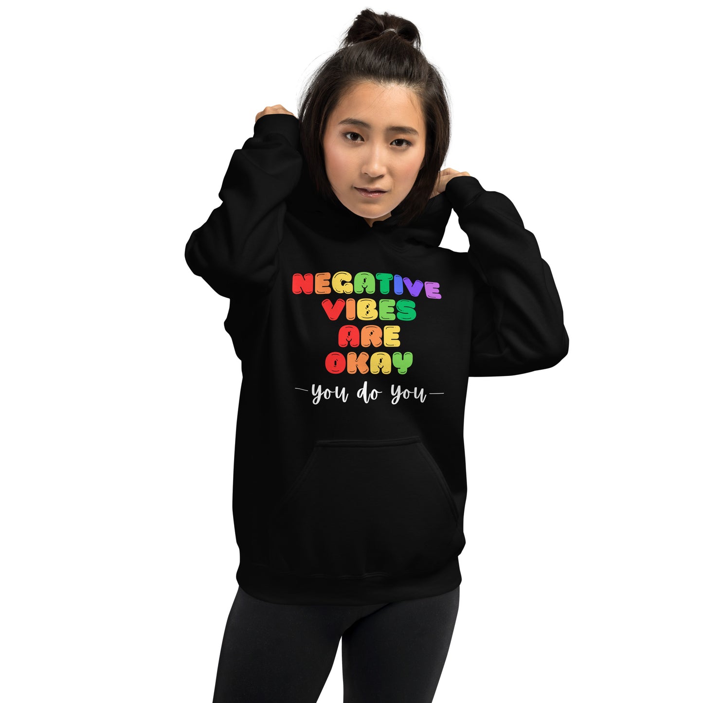Negative Vibes are Okay - Dark Unisex Hoodie