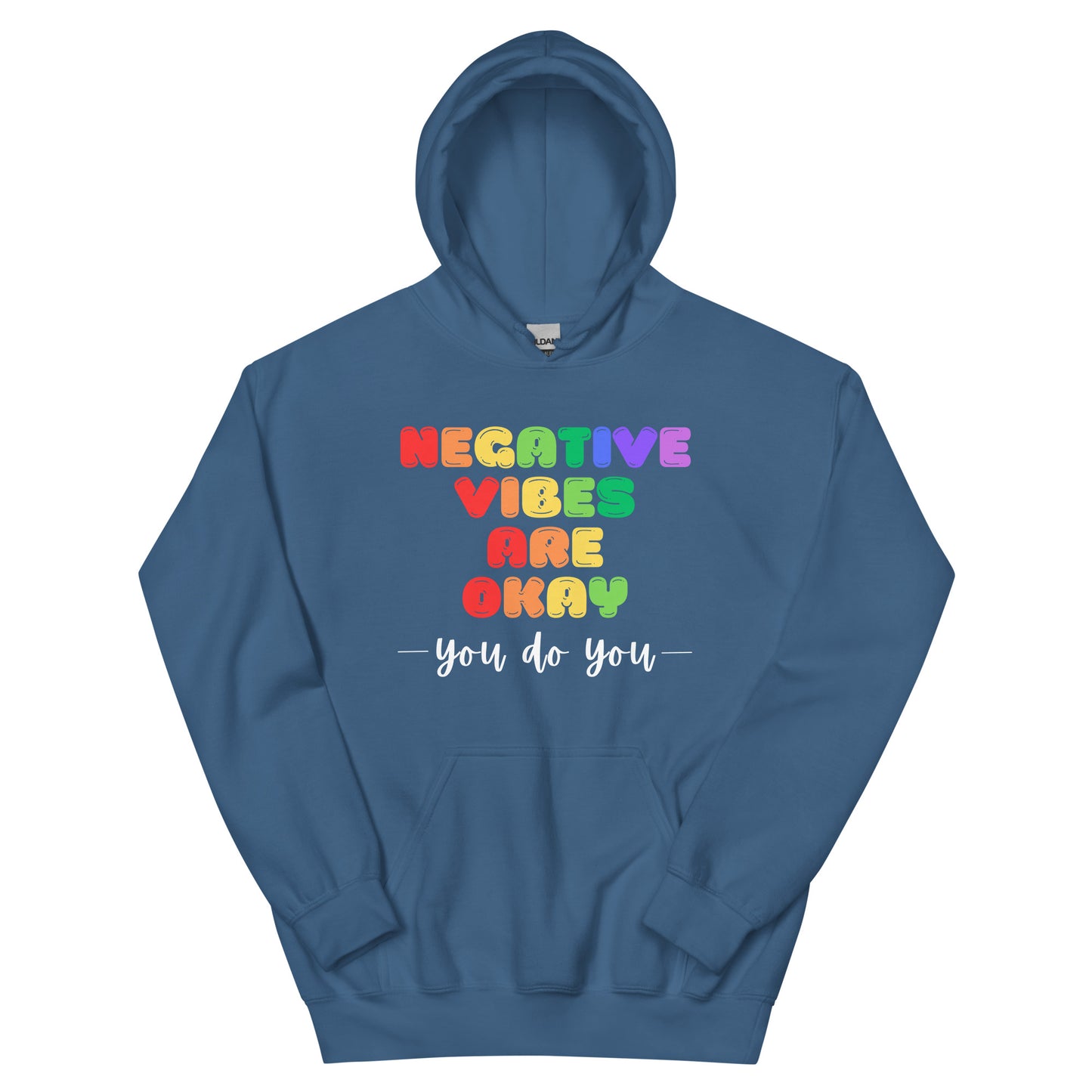 Negative Vibes are Okay - Dark Unisex Hoodie