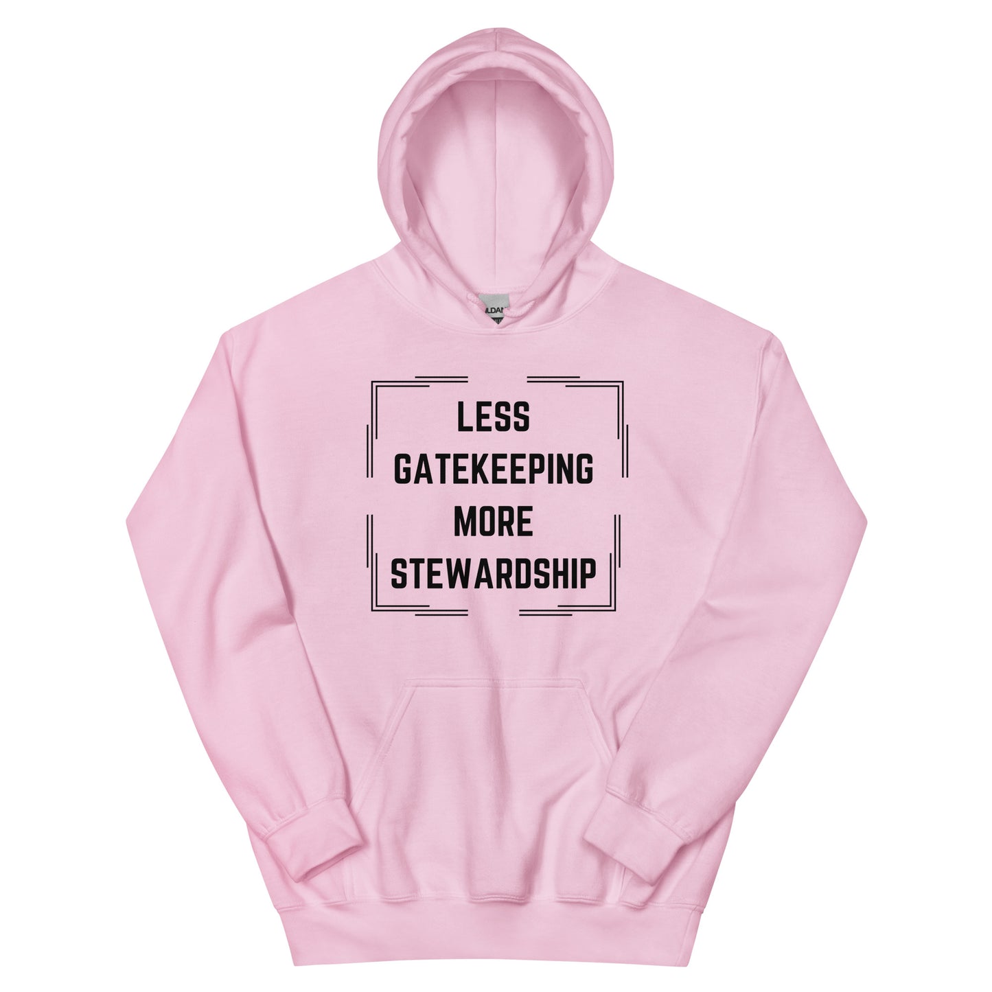Less Gatekeeping, More Stewardship - Light Unisex Hoodie