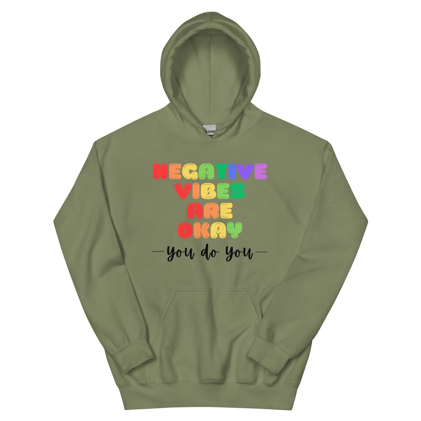 Negative Vibes are Okay - Light Unisex Hoodie