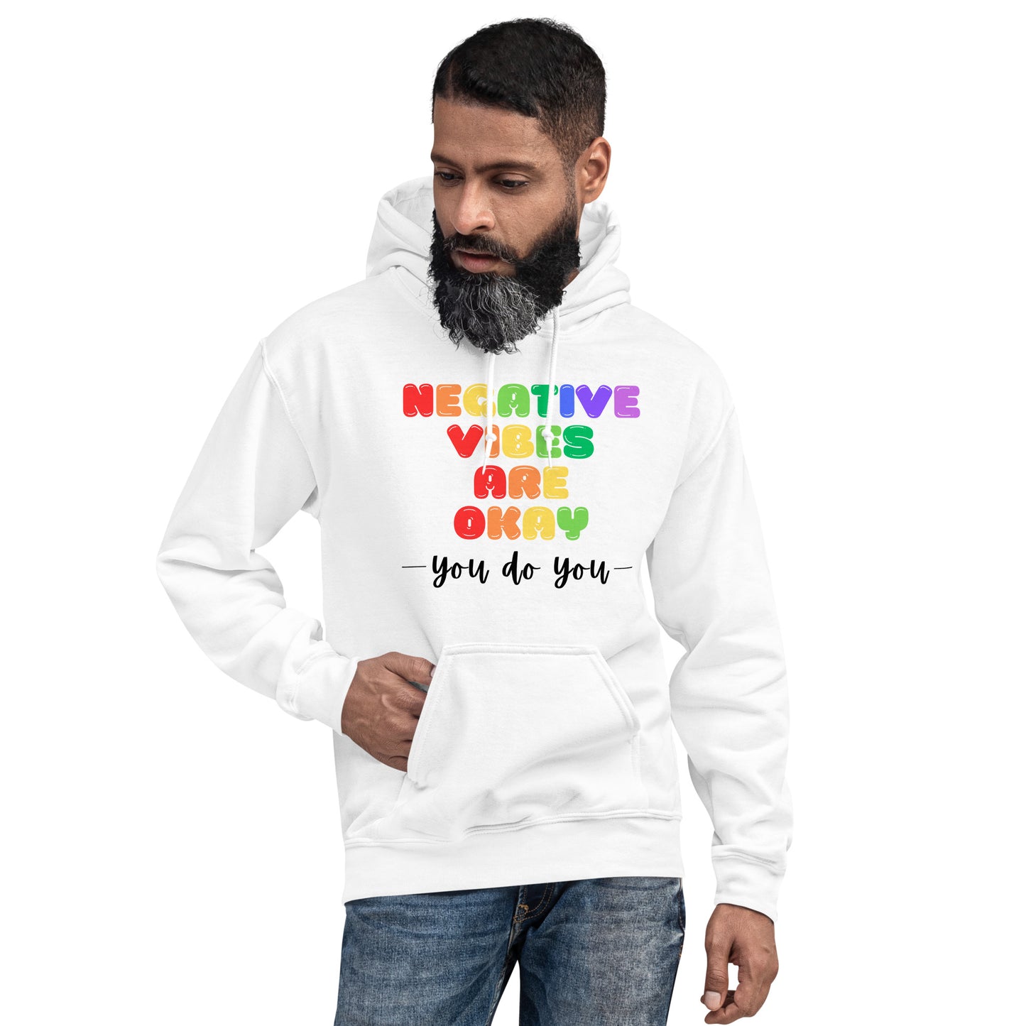 Negative Vibes are Okay - Light Unisex Hoodie