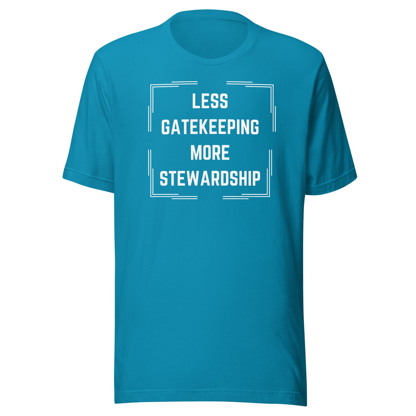 Less Gatekeeping, More Stewardship - Dark Unisex t-shirt