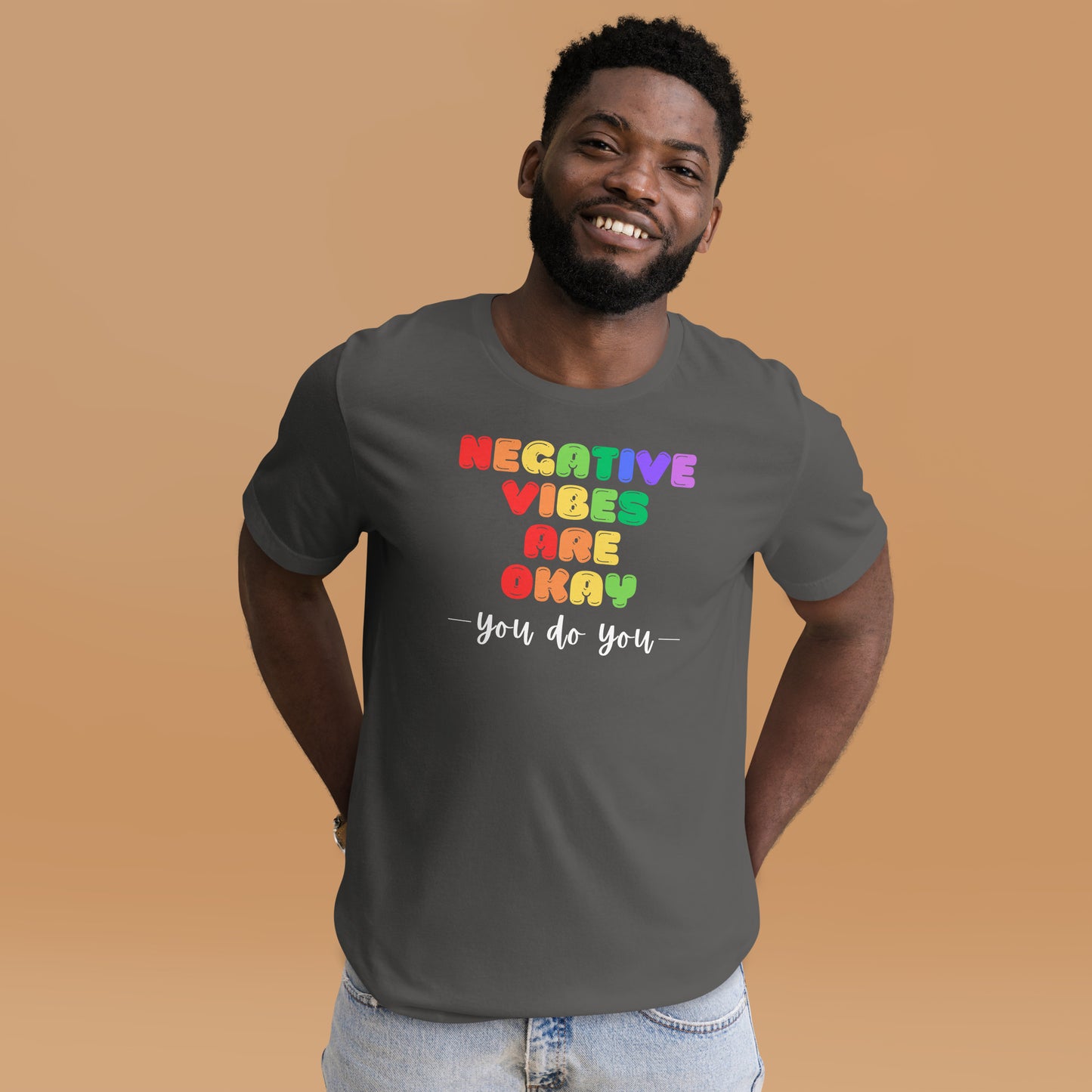 Negative Vibes are Okay - Dark Unisex t-shirt