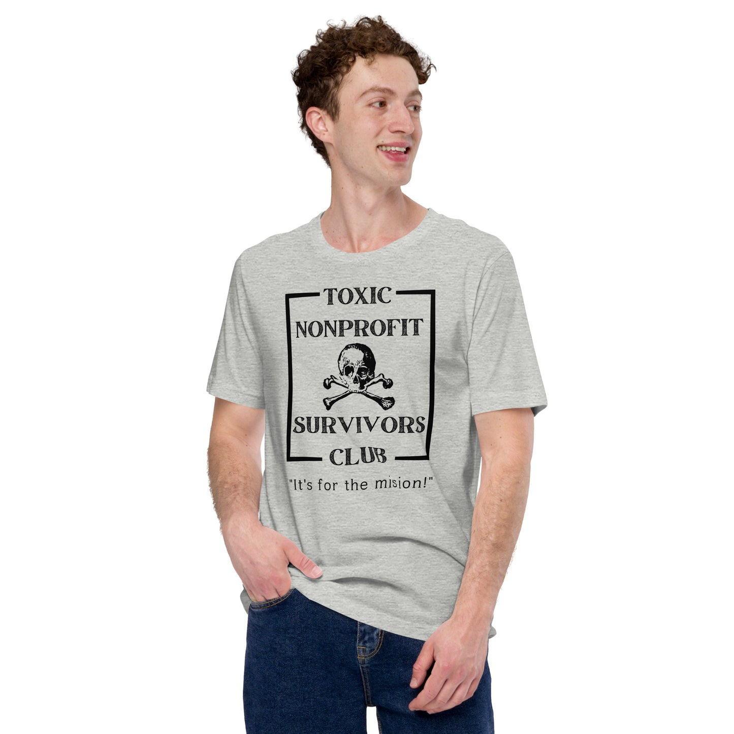 Toxic Nonprofit Survivors Club Light Unisex t-shirt-recalciGrant