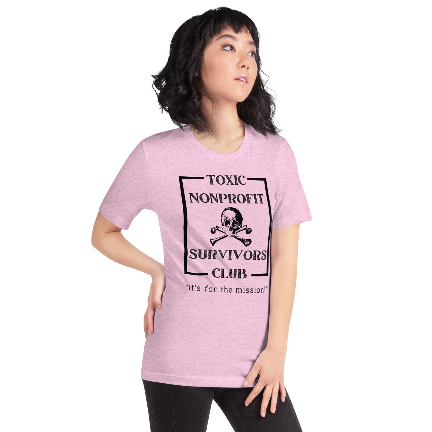 Toxic Nonprofit Survivors Club Light Unisex t-shirt-recalciGrant