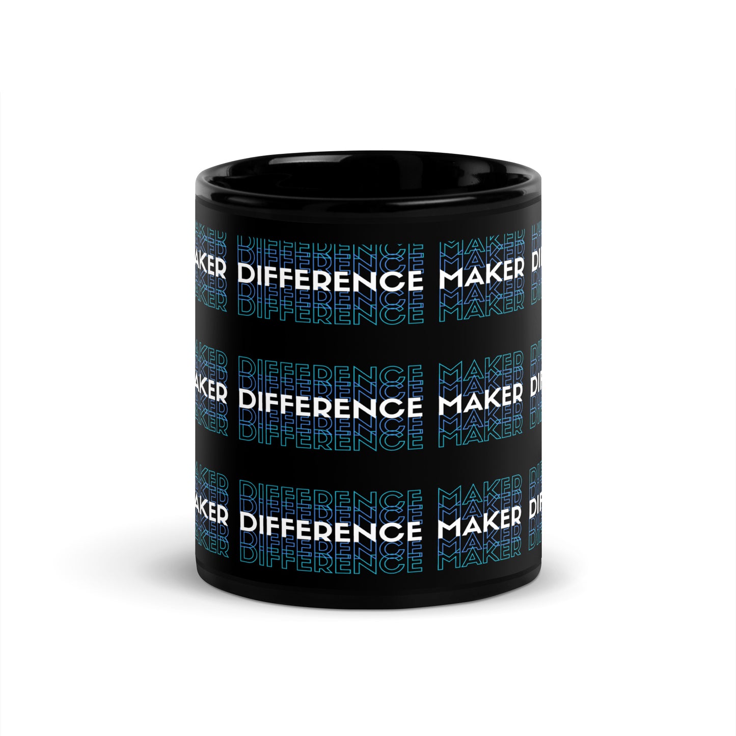 Difference Maker Black Glossy Mug 11oz