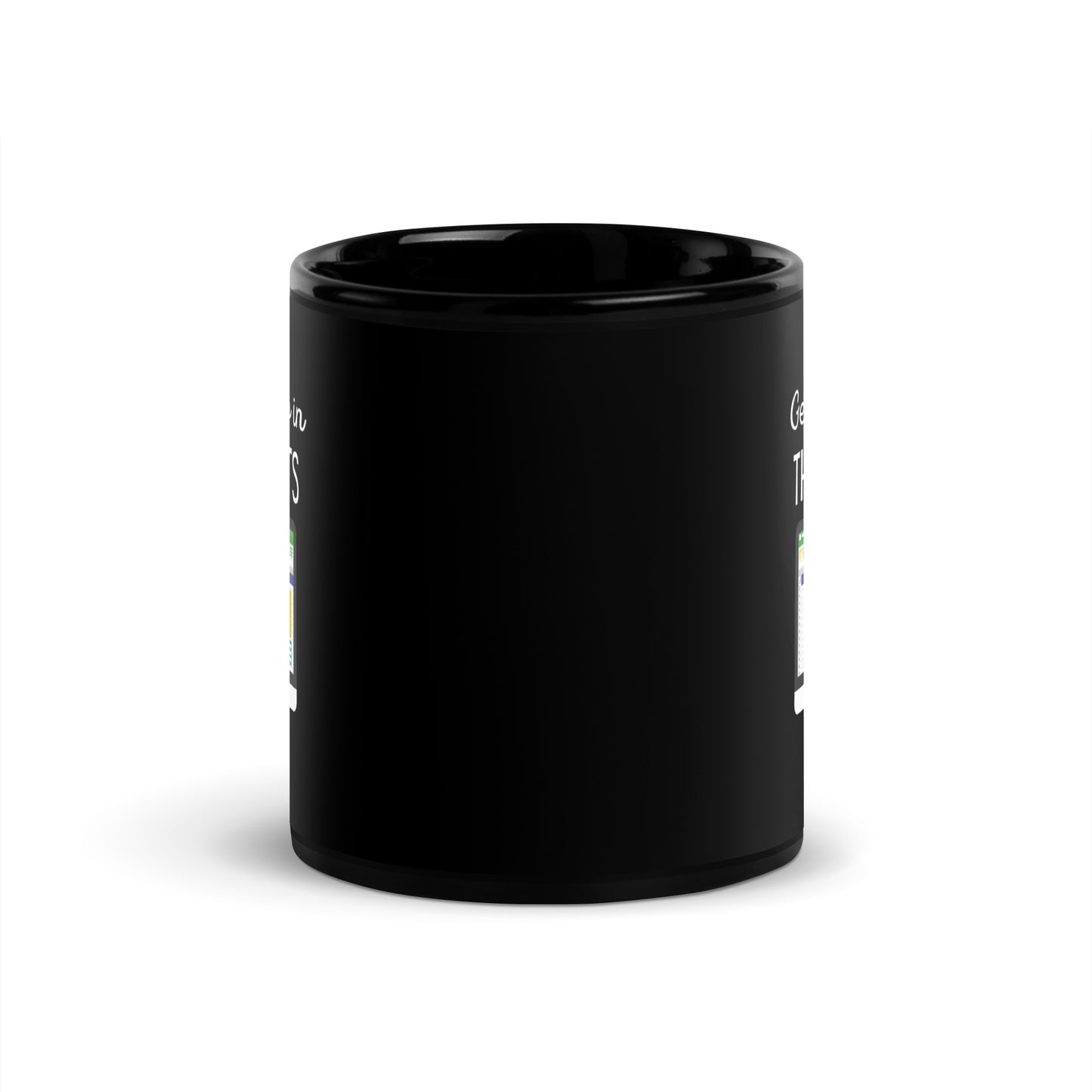 Up in These Sheets Black Glossy Mug 11oz