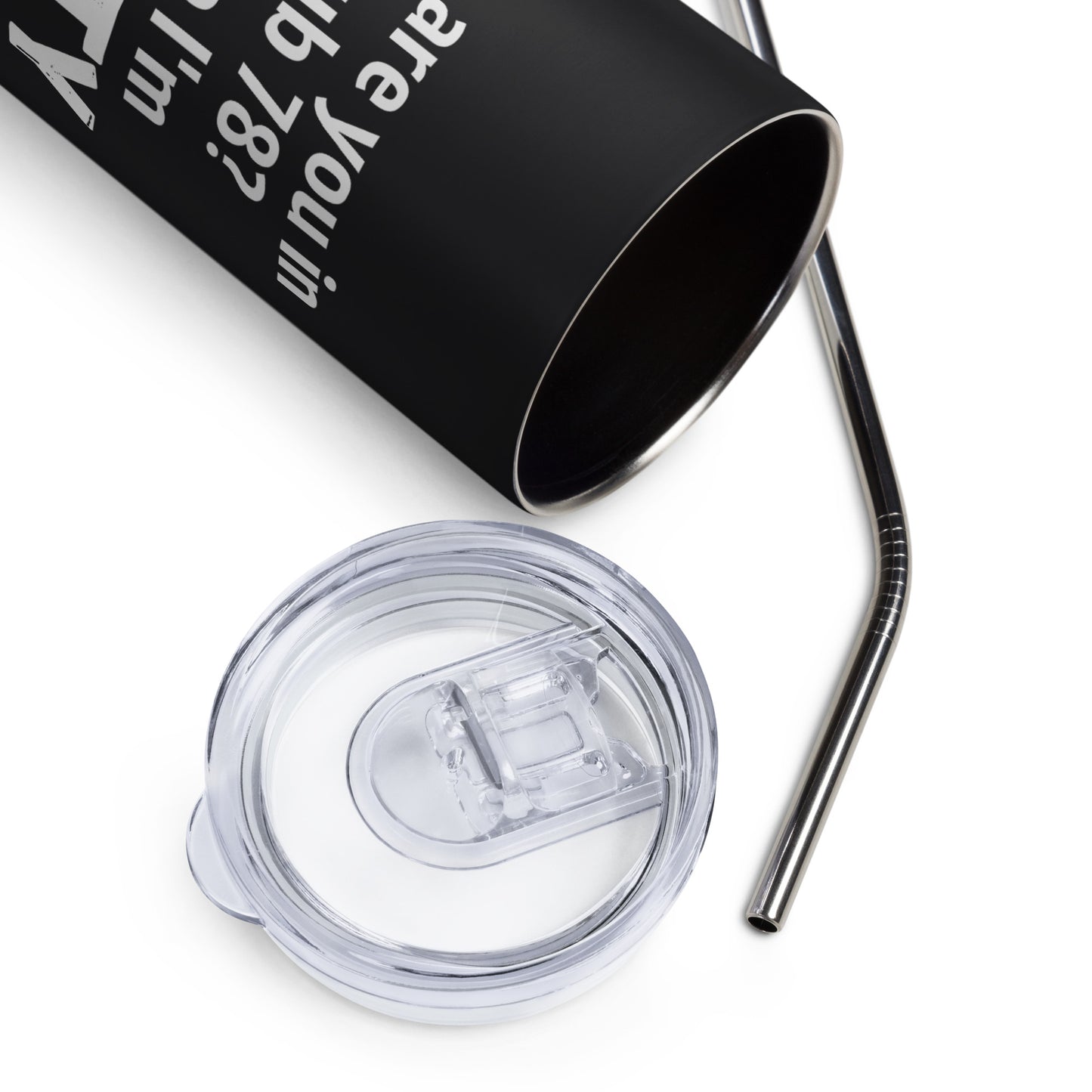 Charity Checking You Out Stainless steel tumbler
