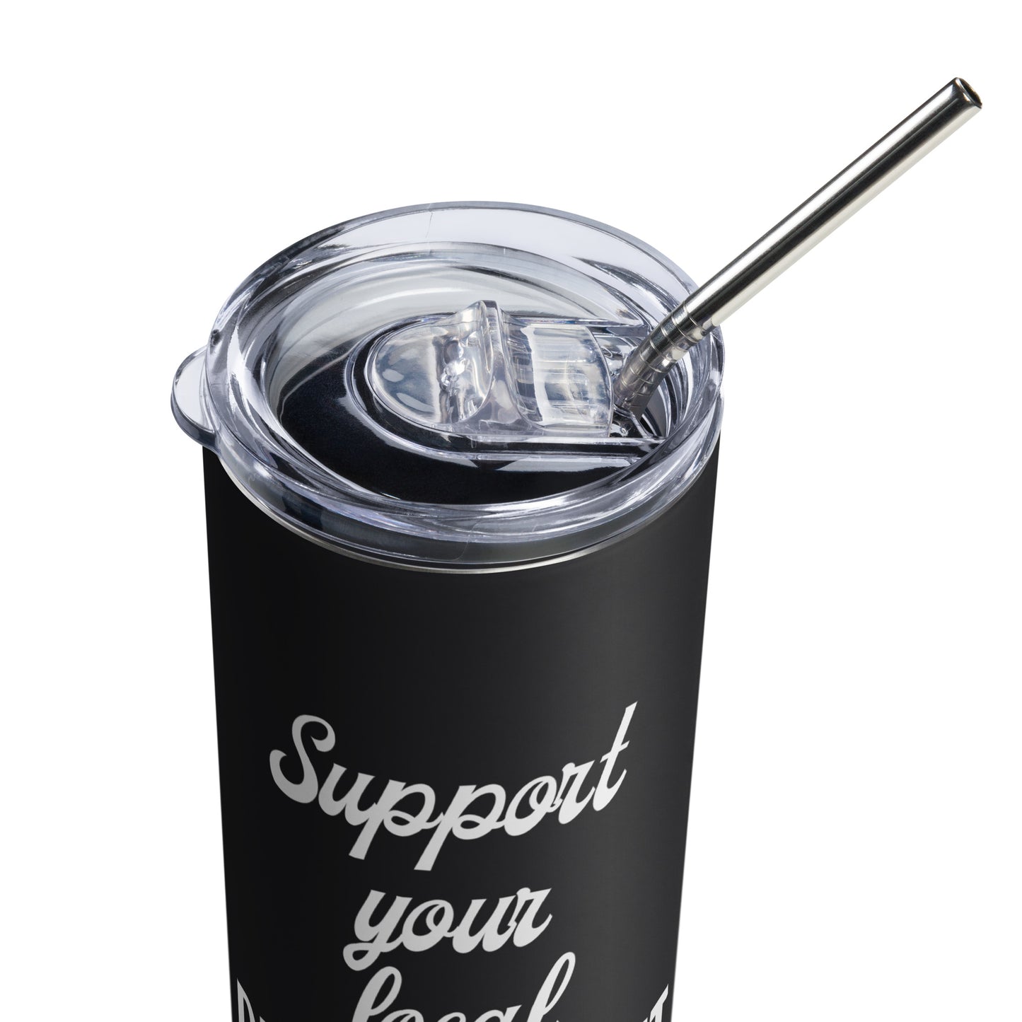Support Your Local Development Officer Stainless steel tumbler