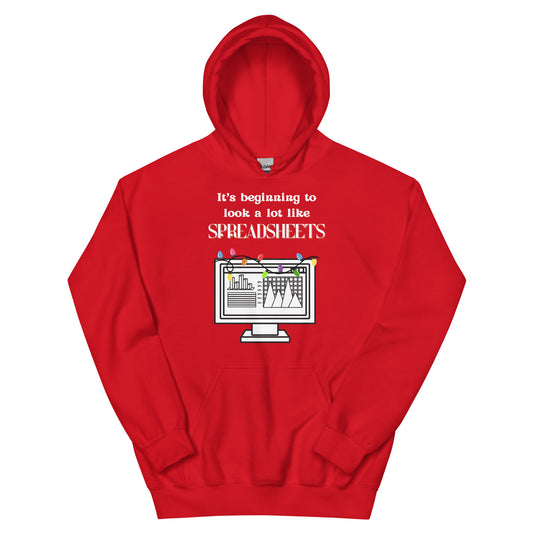 Holiday Spreadsheets Unisex Hoodie