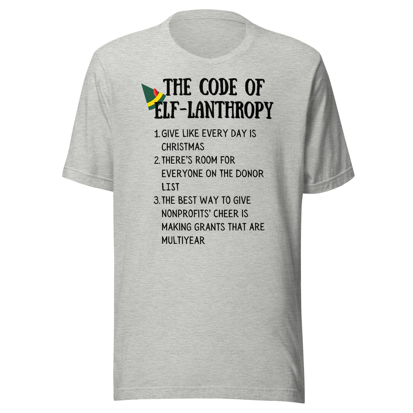 Code of Elf-lanthropy light Unisex t-shirt