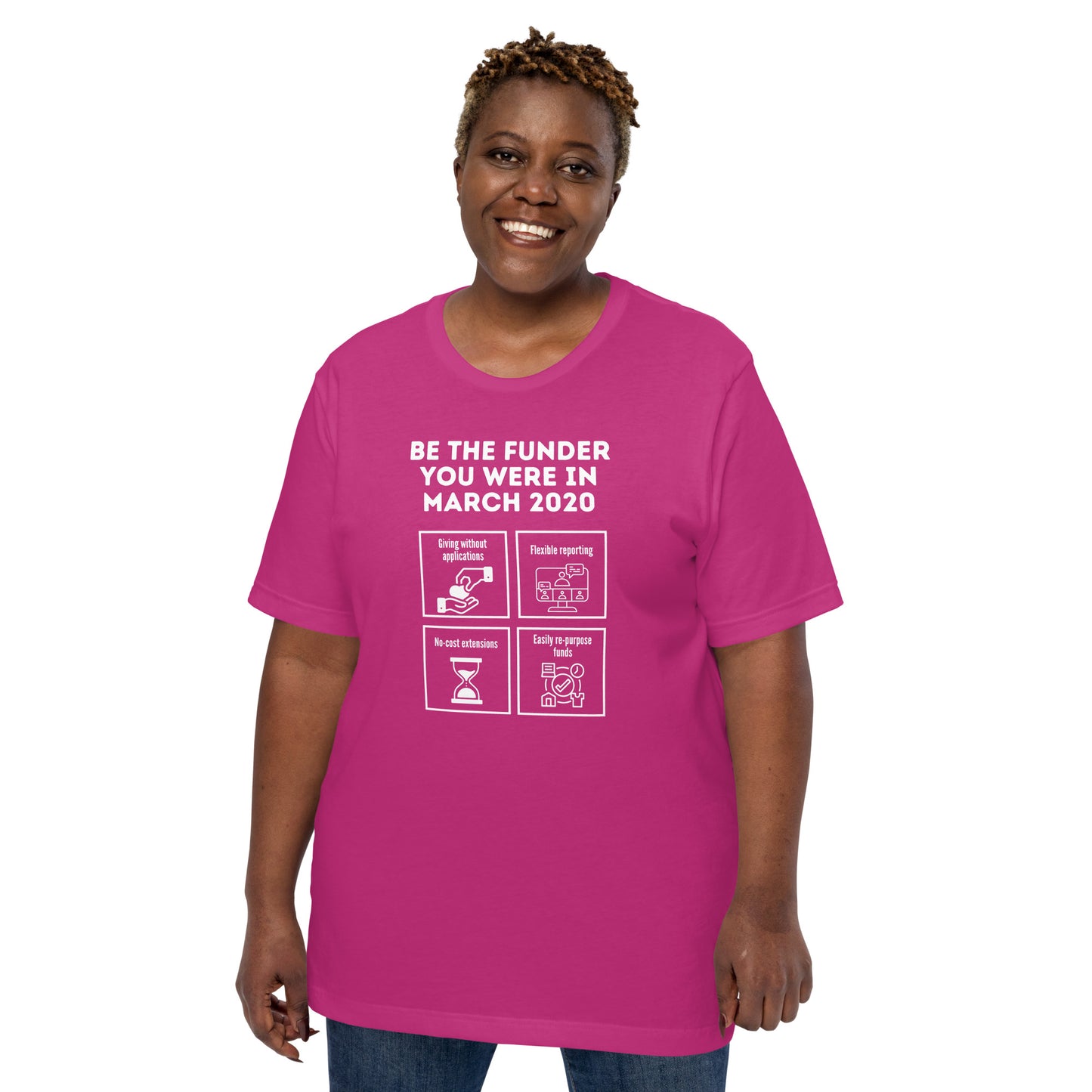 Be the Funder You Were in March 2020 dark Unisex t-shirt